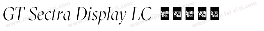 GT Sectra Display LC字体转换